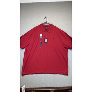 IZOD Polo Shirt Mens 4XL Real Red Advantage Performance Cool FX Big‎ & Tall